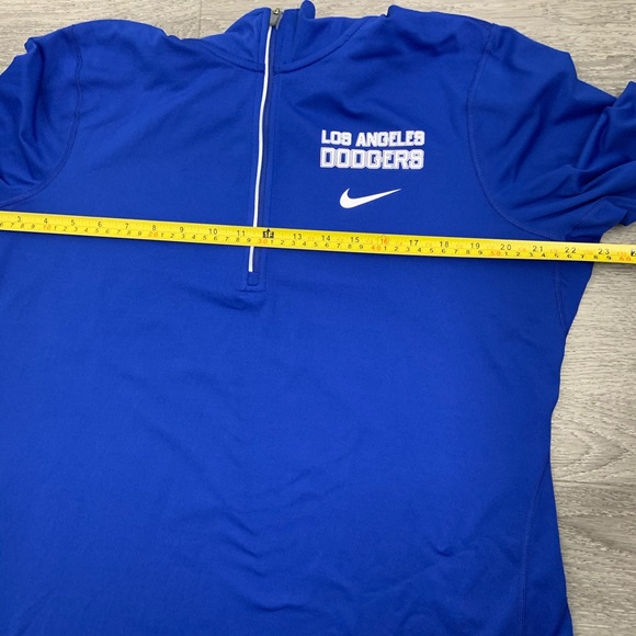 Nike LA Dodgers Element Blue Half Zip Running top - Picture 8 of 8